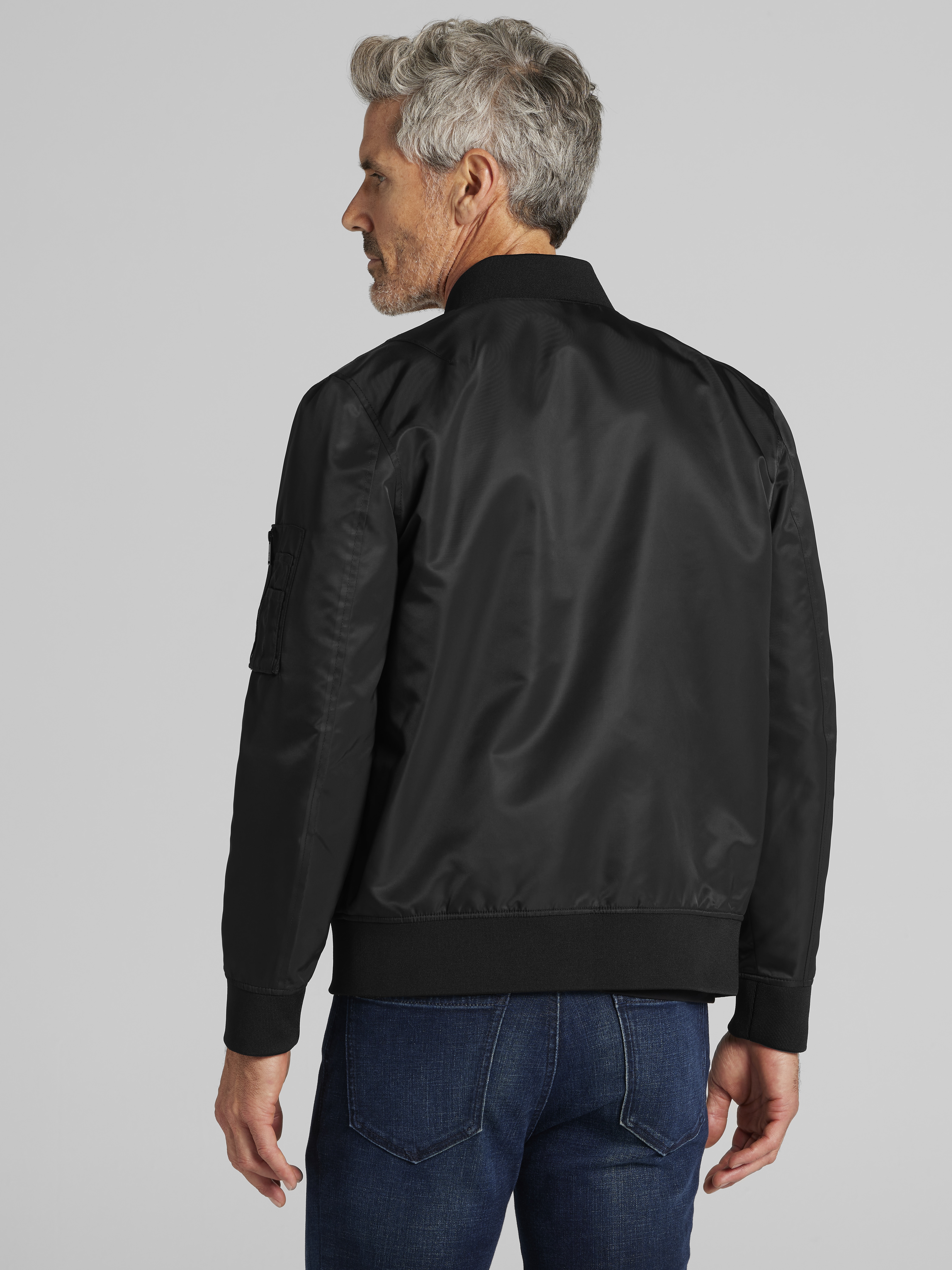Satin Bomber Jacket