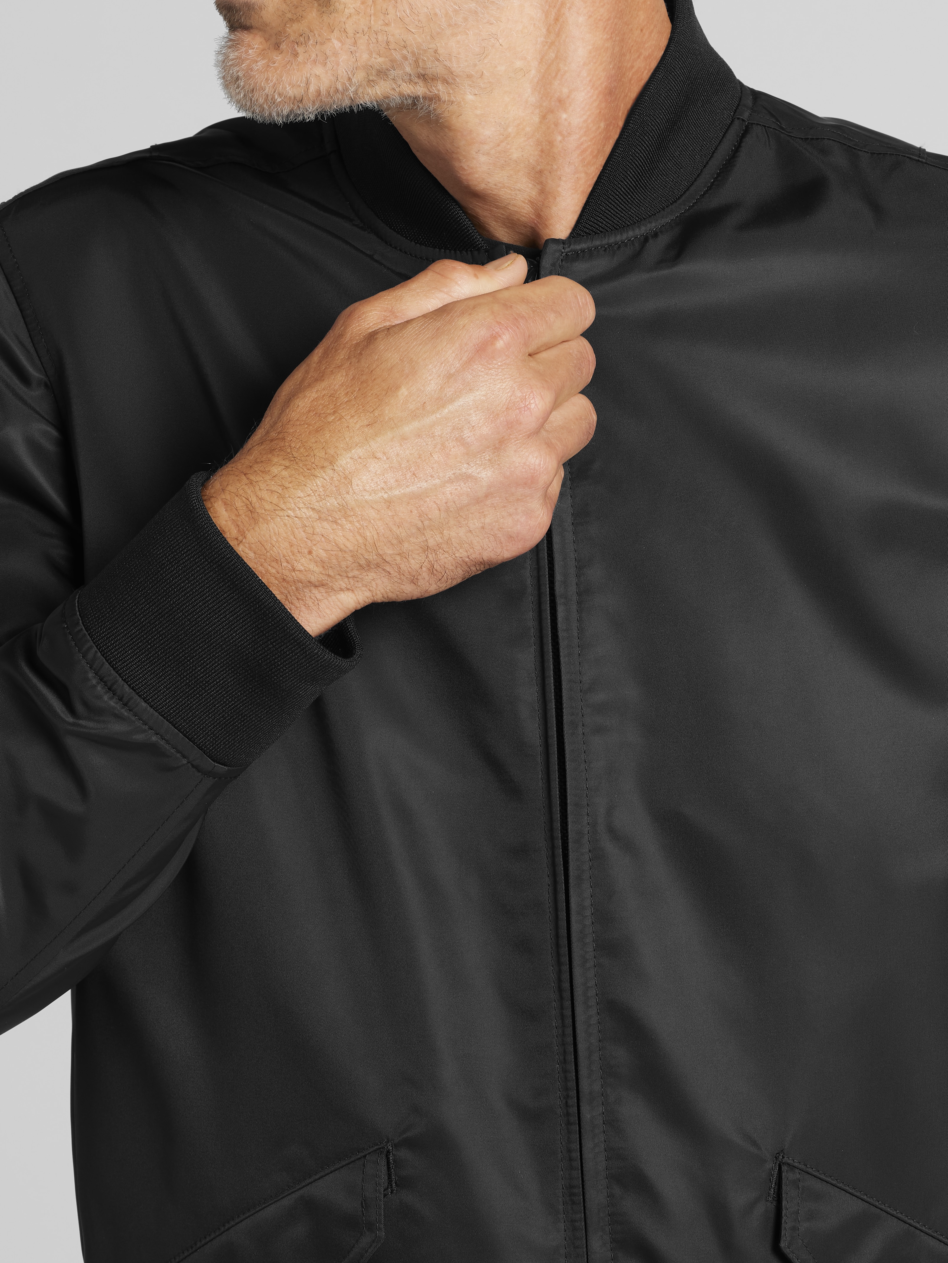 Satin Bomber Jacket