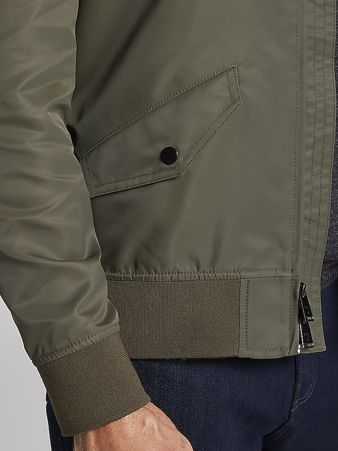 Awearness Kenneth Cole Satin Bomber Jacket