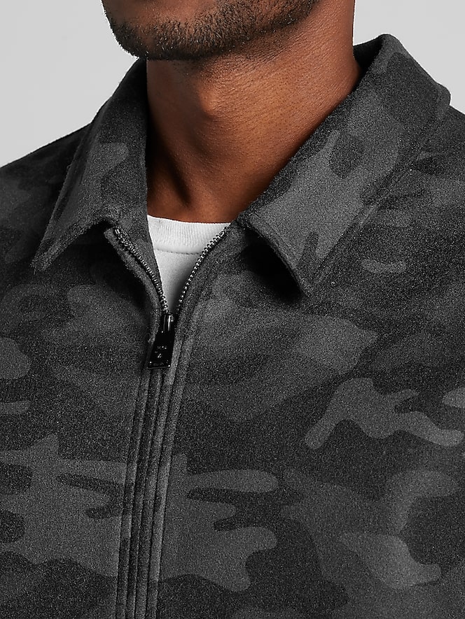 Awearness Kenneth Cole Modern Fit Camo Ike Jacket