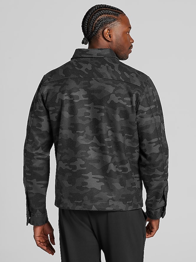 Awearness Kenneth Cole Modern Fit Camo Ike Jacket