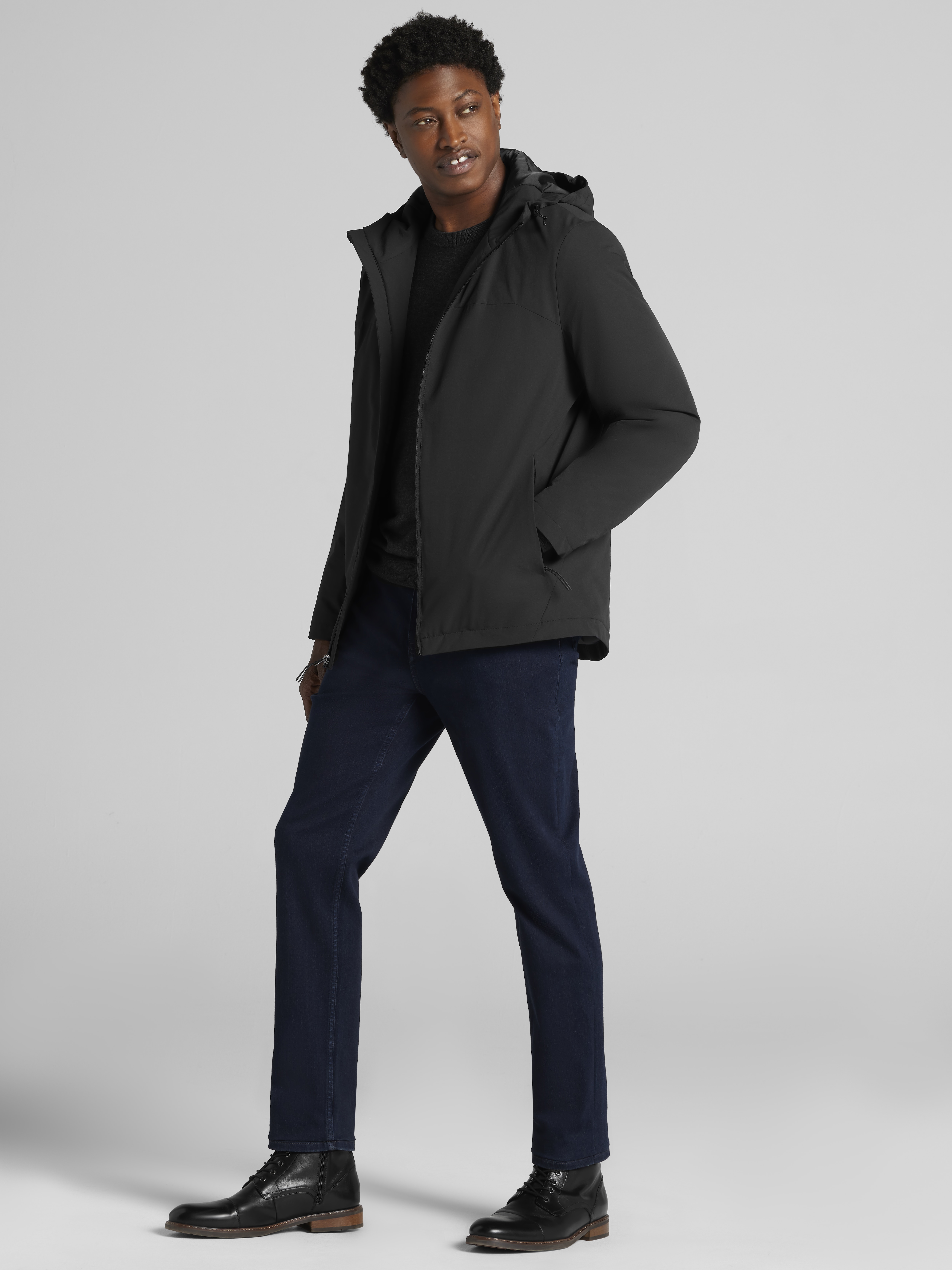 Hooded Performance Stretch Jacket
