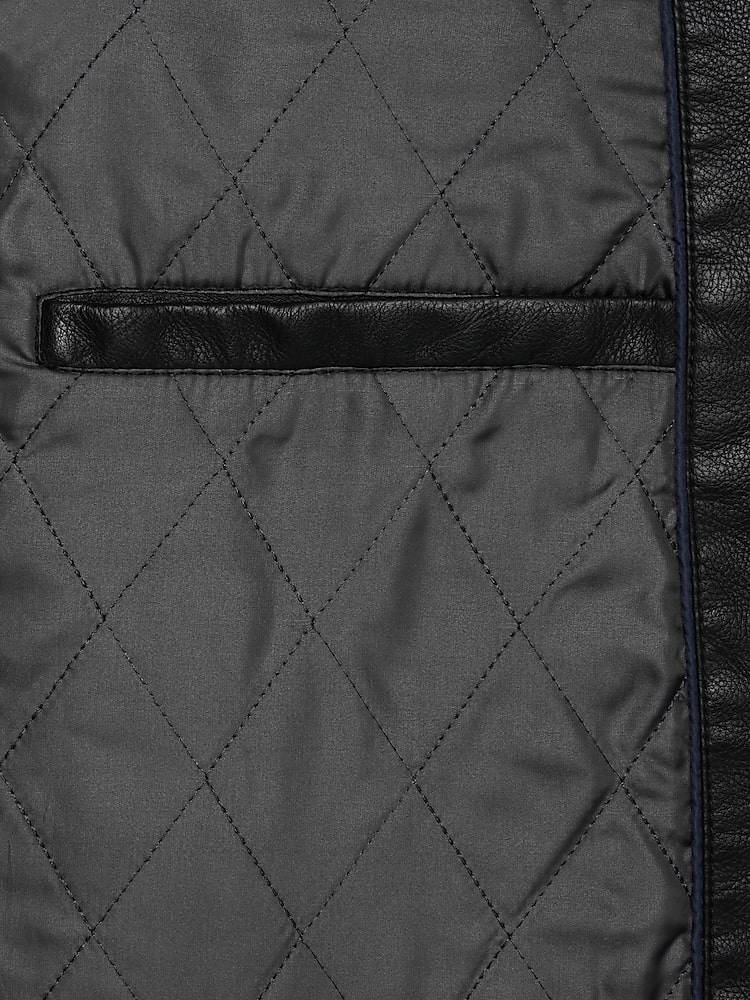 Pronto uomo black leather jacket sale