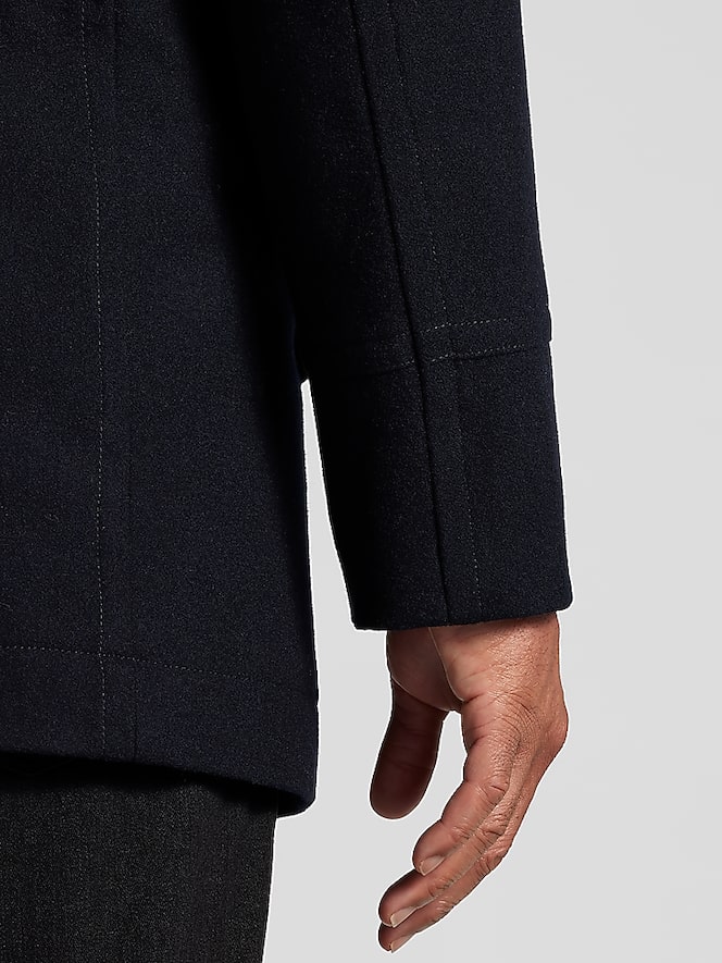 Joseph Abboud Double-Breasted Signature Peacoat