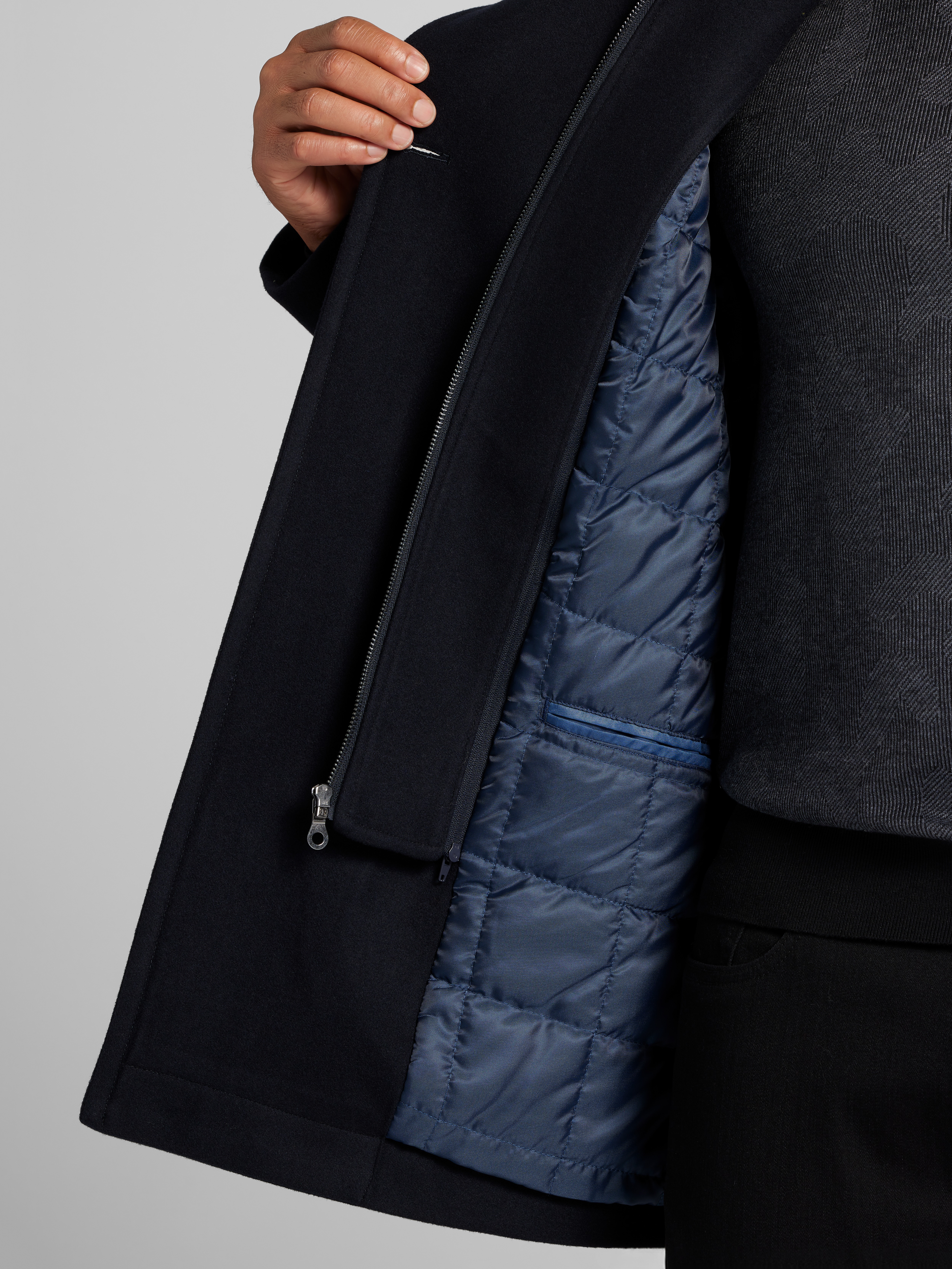 Double-Breasted Signature Peacoat