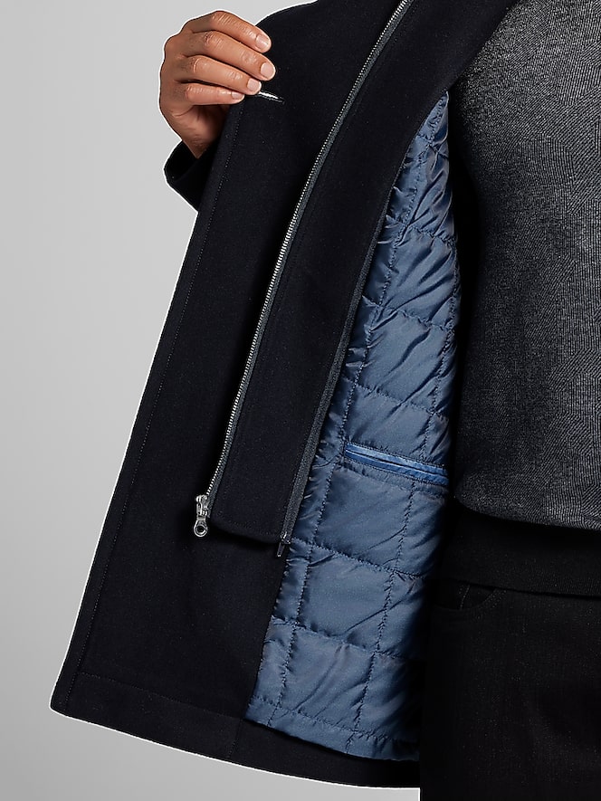 Joseph Abboud Double-Breasted Signature Peacoat