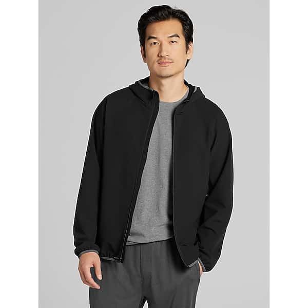 Awearness Kenneth Cole Big & Tall Men's Performance Hooded Jacket Black -