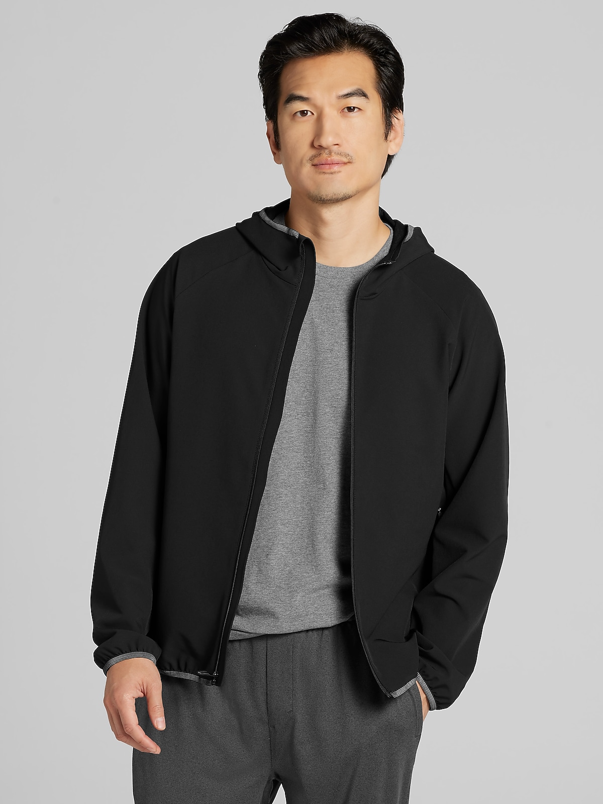 Awearness Kenneth Cole Performance Hooded Jacket, Black | Active