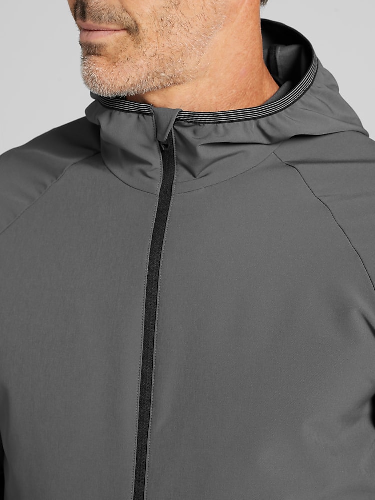 Awearness Kenneth Cole Performance Hooded Jacket, Charcoal - Gray