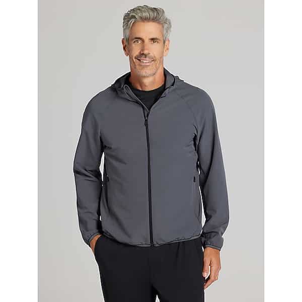 Awearness Kenneth Cole Big & Tall Men's Performance Hooded Jacket Charcoal - Size: XXL