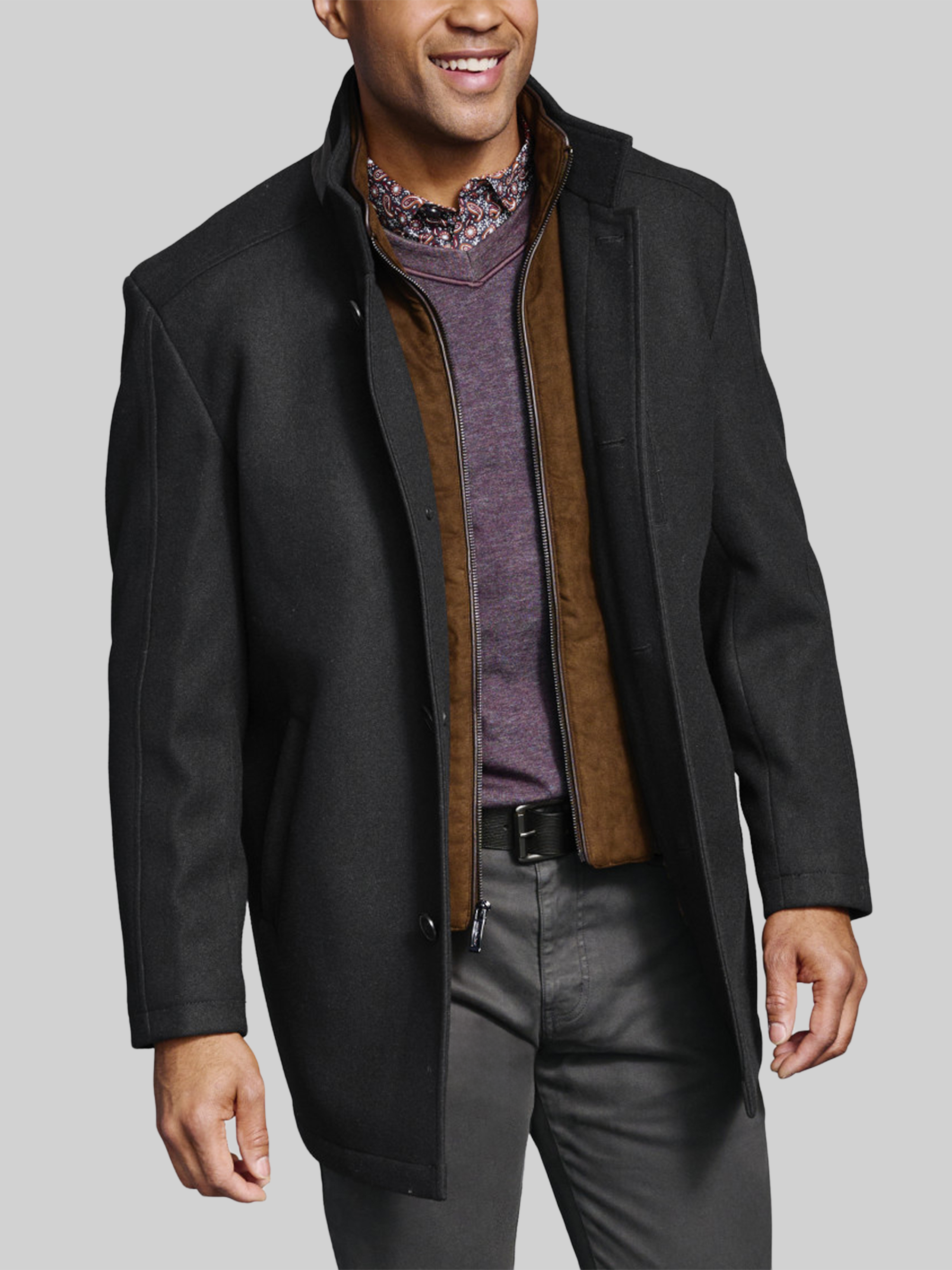 Upton Plaid Car Coat
