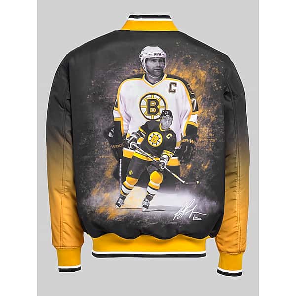 Fe Apparel Big & Tall Men's Legends of the Game Classic Fit Reversible Padded Bomber Jacket Ray Bourque - Size: 3X
