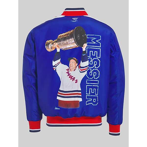 Fe Apparel Big & Tall Men's Legends of the Game NHL® Reversible Padded Bomber Jacket Mark Messier