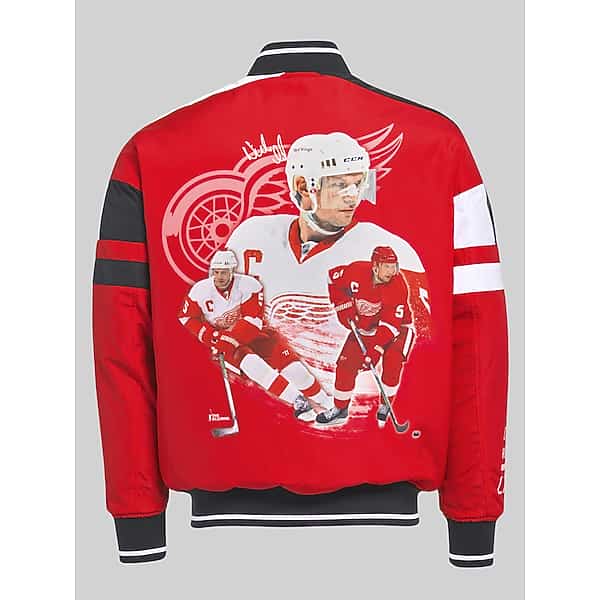 Fe Apparel Men's Legends of the Game Classic Fit Reversible Padded Bomber Jacket Nicklas Lidstrom - Size: XL