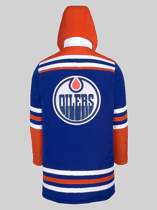 Fe Apparel Men's NHL® Reversible Parka , Edmonton Oilers / Blue