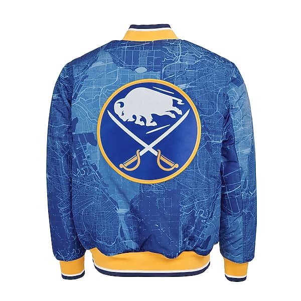 Fe Apparel Men's NHL® Reversible Bomber Jacket Buffalo Sabres - Size: Small