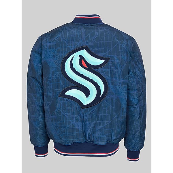 Fe Apparel Men's NHL® Reversible Bomber Jacket Seattle Kraken - Size: Small