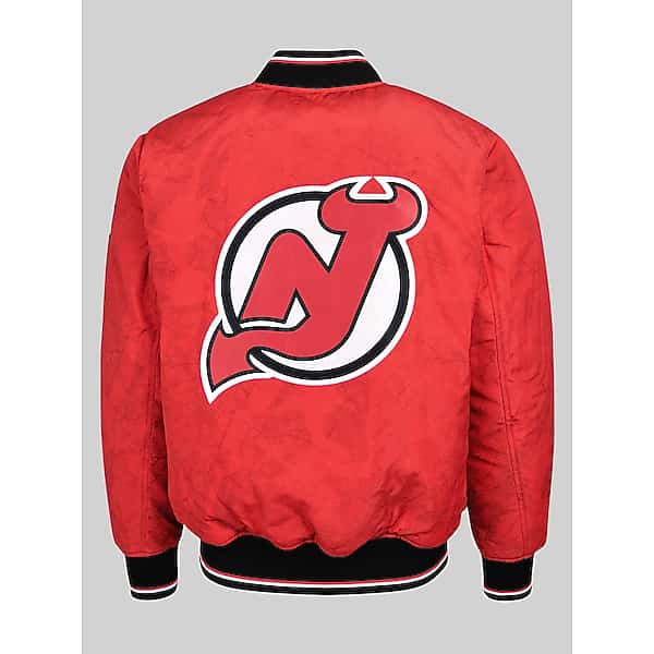 Fe Apparel Big & Tall Men's NHL® Reversible Bomber Jacket New Jersey Devils