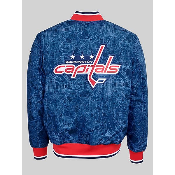 Fe Apparel Big & Tall Men's Classic Fit NHL® Reversible Bomber Jacket Washington Capitals - Size: XXL
