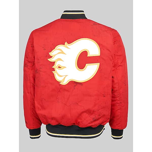 Fe Apparel Big & Tall Men’s NHL® Reversible Bomber Jacket Calgary Flames – Size: XXL
