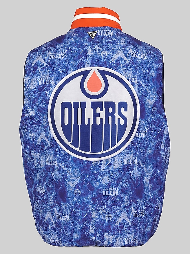 Fe Apparel Men's NHL® Reversible Vest , Edmonton Oilers / Blue