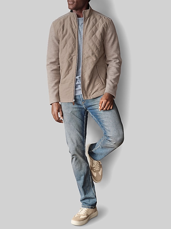 Johnston &Amp; Murphy Quilted Full-Zip Jacket, Lt Tan - Image 3 of 3