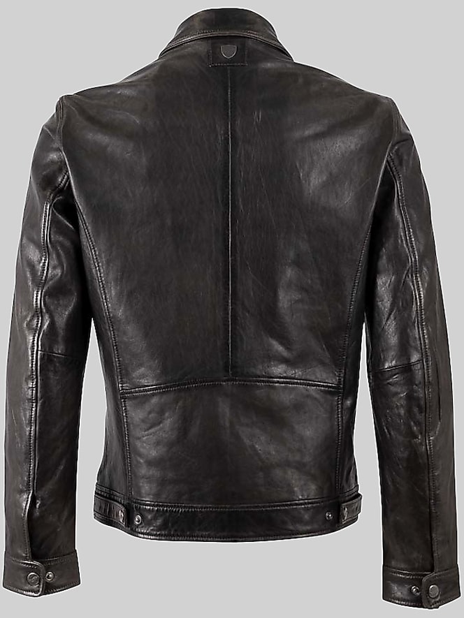 Mauritius Leather Zip Bomber