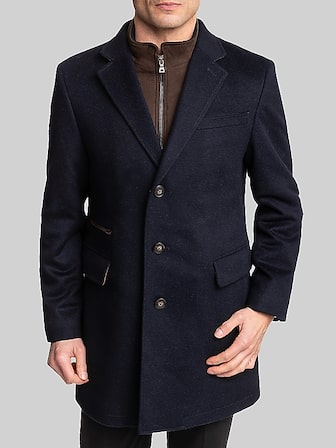 chinese dress ladies Men Trench Coat Single Breasted Mid-Long Wool Blend Pea Coat Stand Collar  Business Blazer Jacket Outerwear Overcoat Black at Amazon Men's Clothing  store main image 1