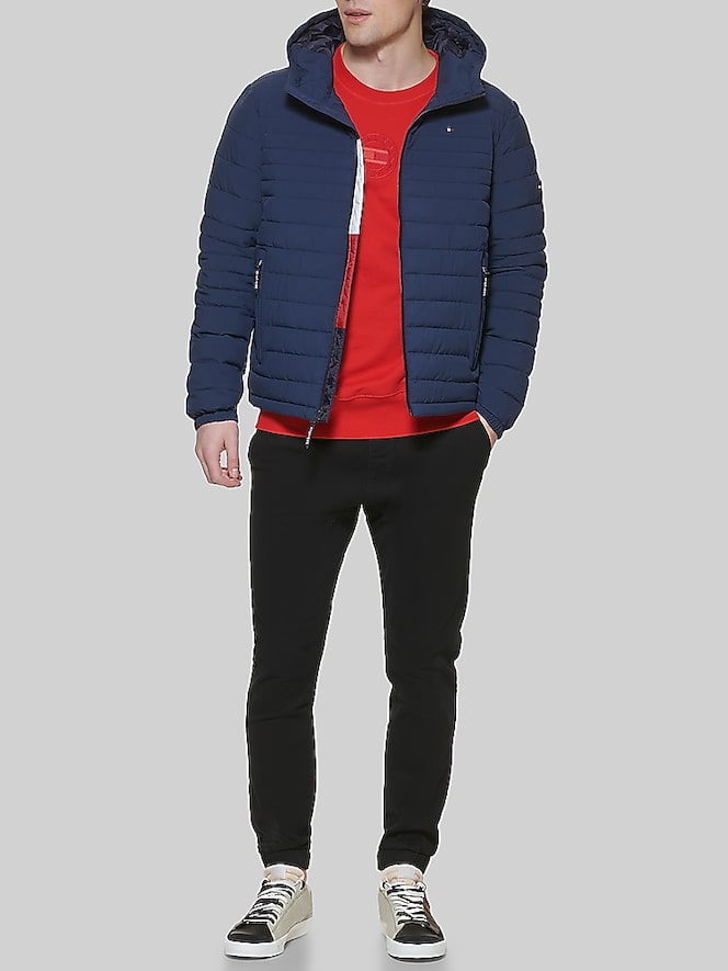 Tommy Hilfiger Stretch Hooded Puffer