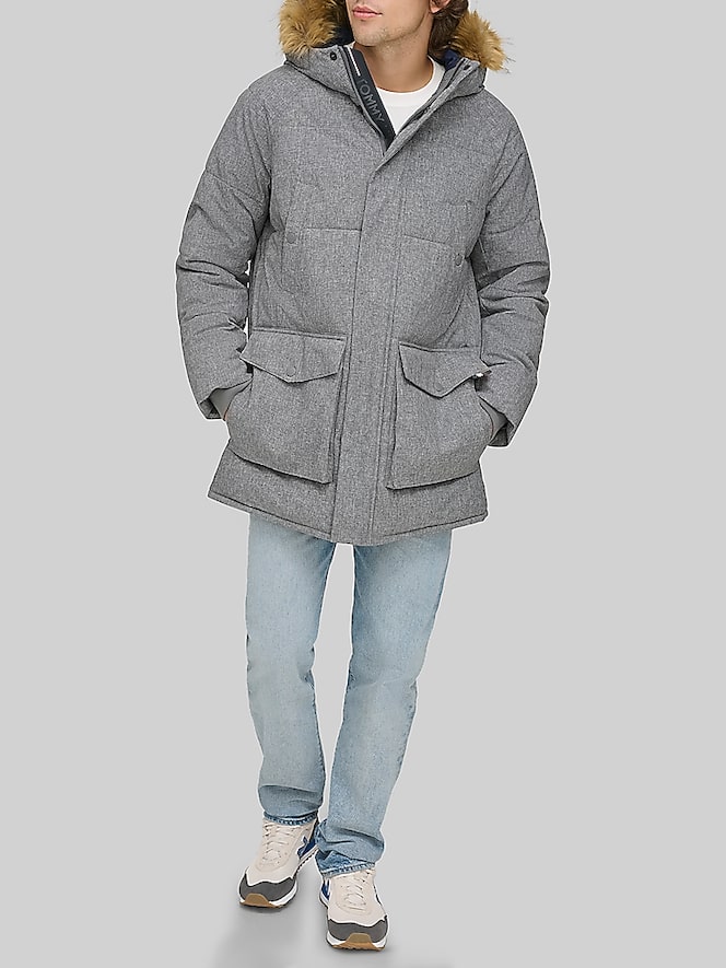 Tommy Hilfiger Parka with Faux Fur Hood