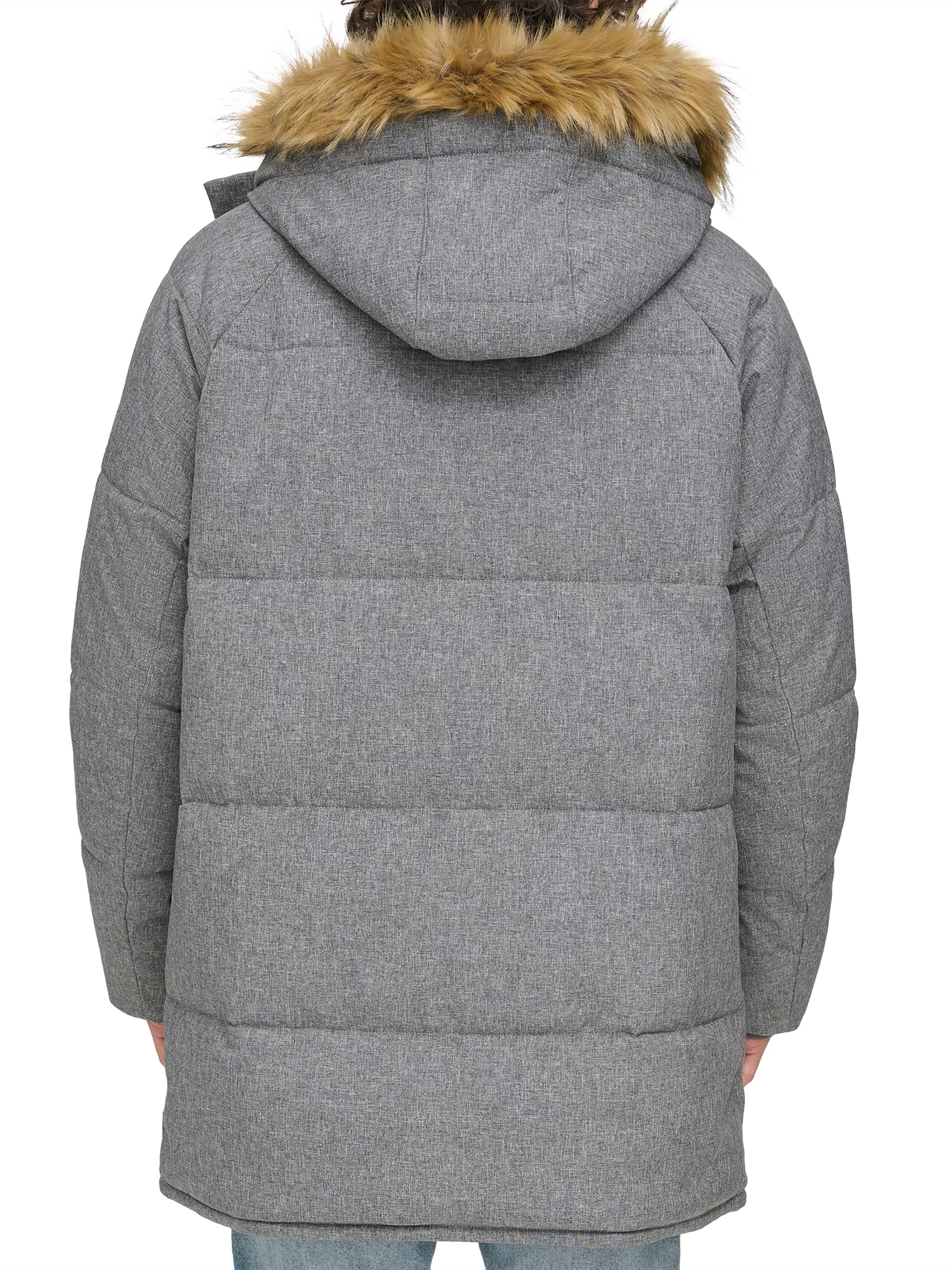 Parka with Faux Fur Hood