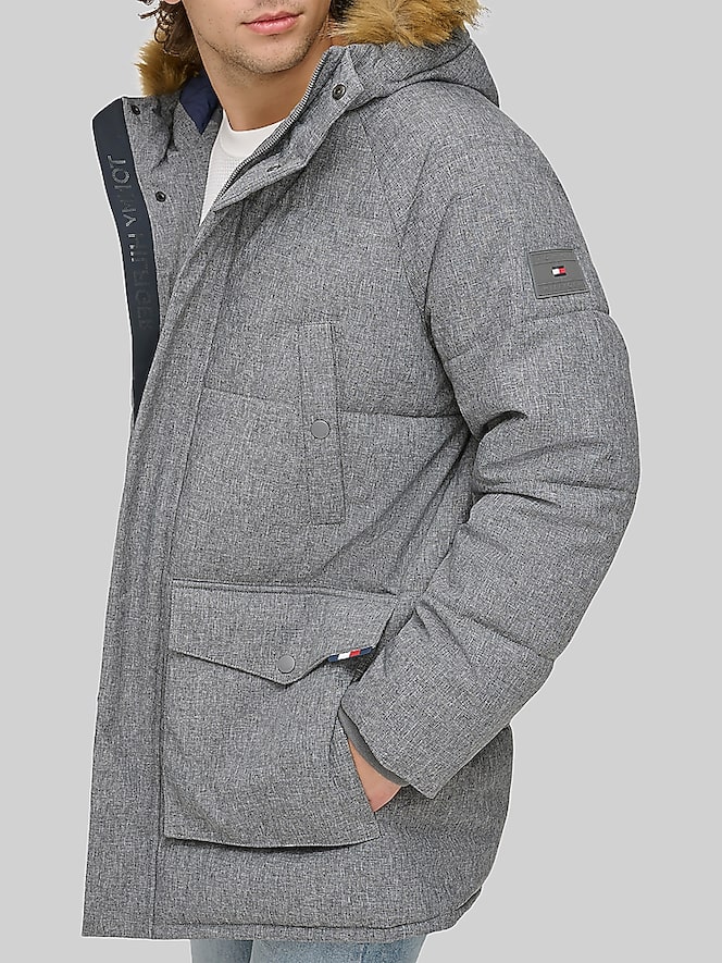 Tommy Hilfiger Parka with Faux Fur Hood