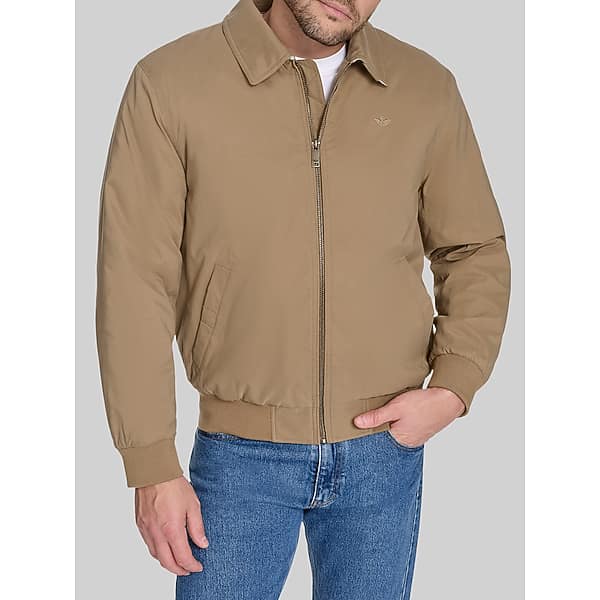 Dockers Men's Golf Bomber Jacket Tan - Size: Small