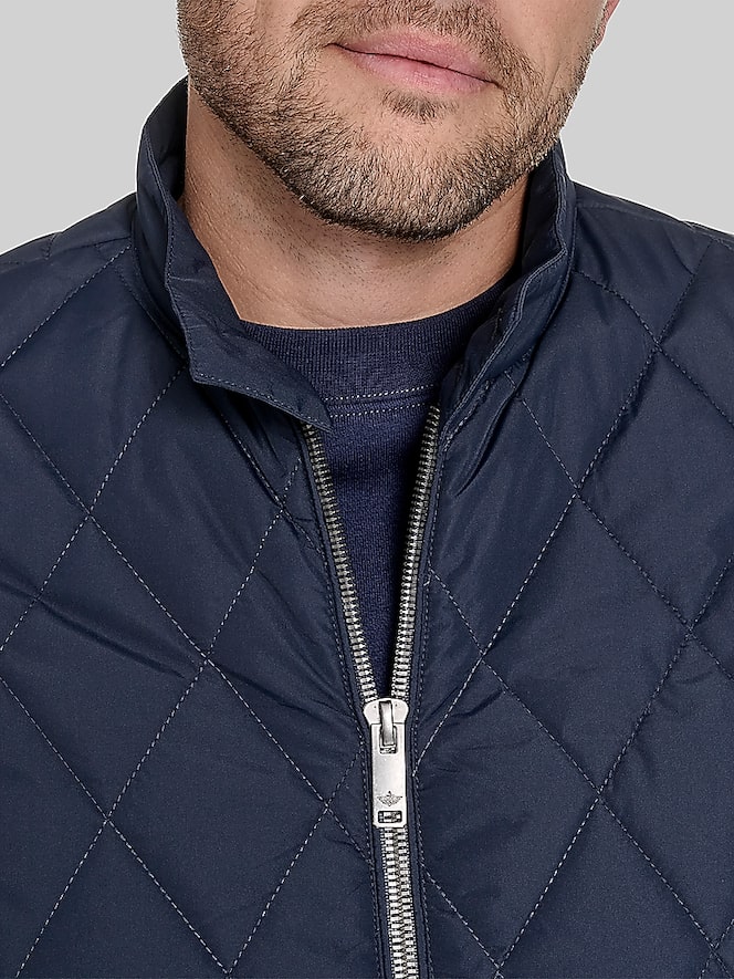 Dockers Diamond Quilted Bomber with Stand Collar