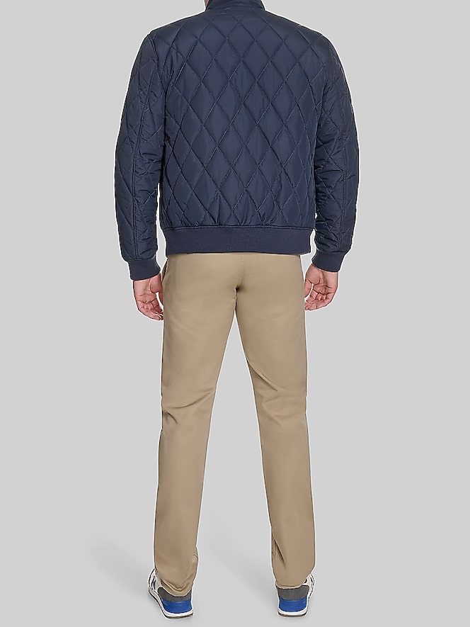 Dockers Diamond Quilted Bomber with Stand Collar