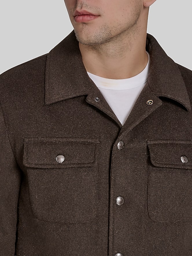 Dockers Wool Blend Sherpa Shacket