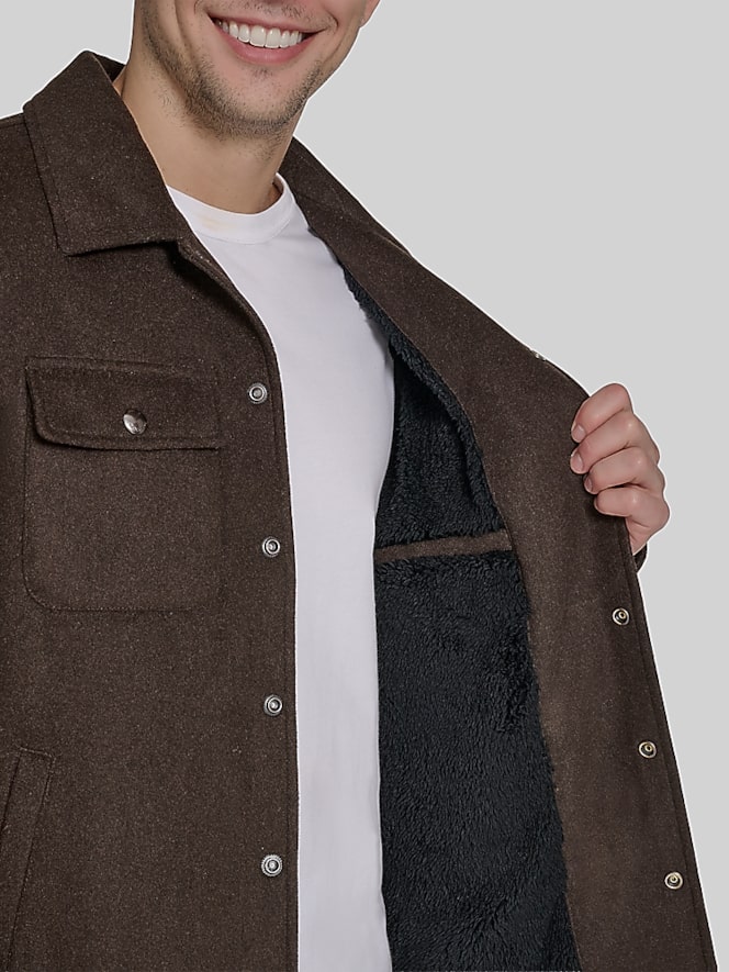 Dockers Wool Blend Sherpa Shacket