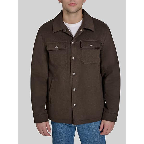 Dockers Men's Shacket with Sherpa Lining Mole