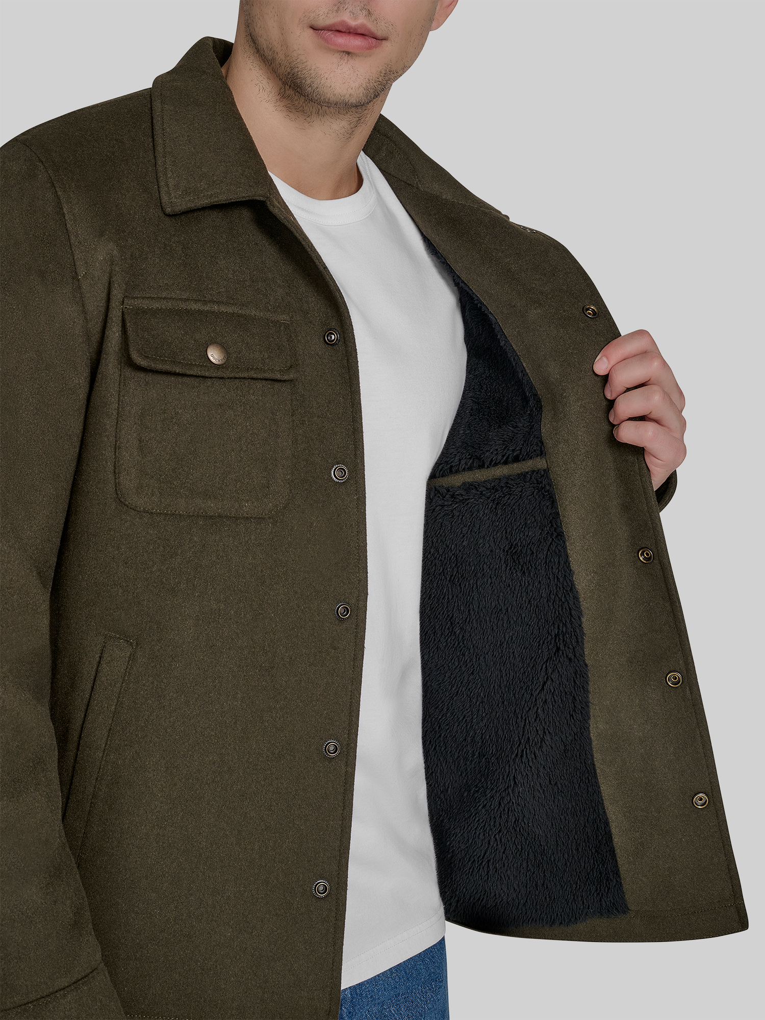 Shacket with Sherpa Lining