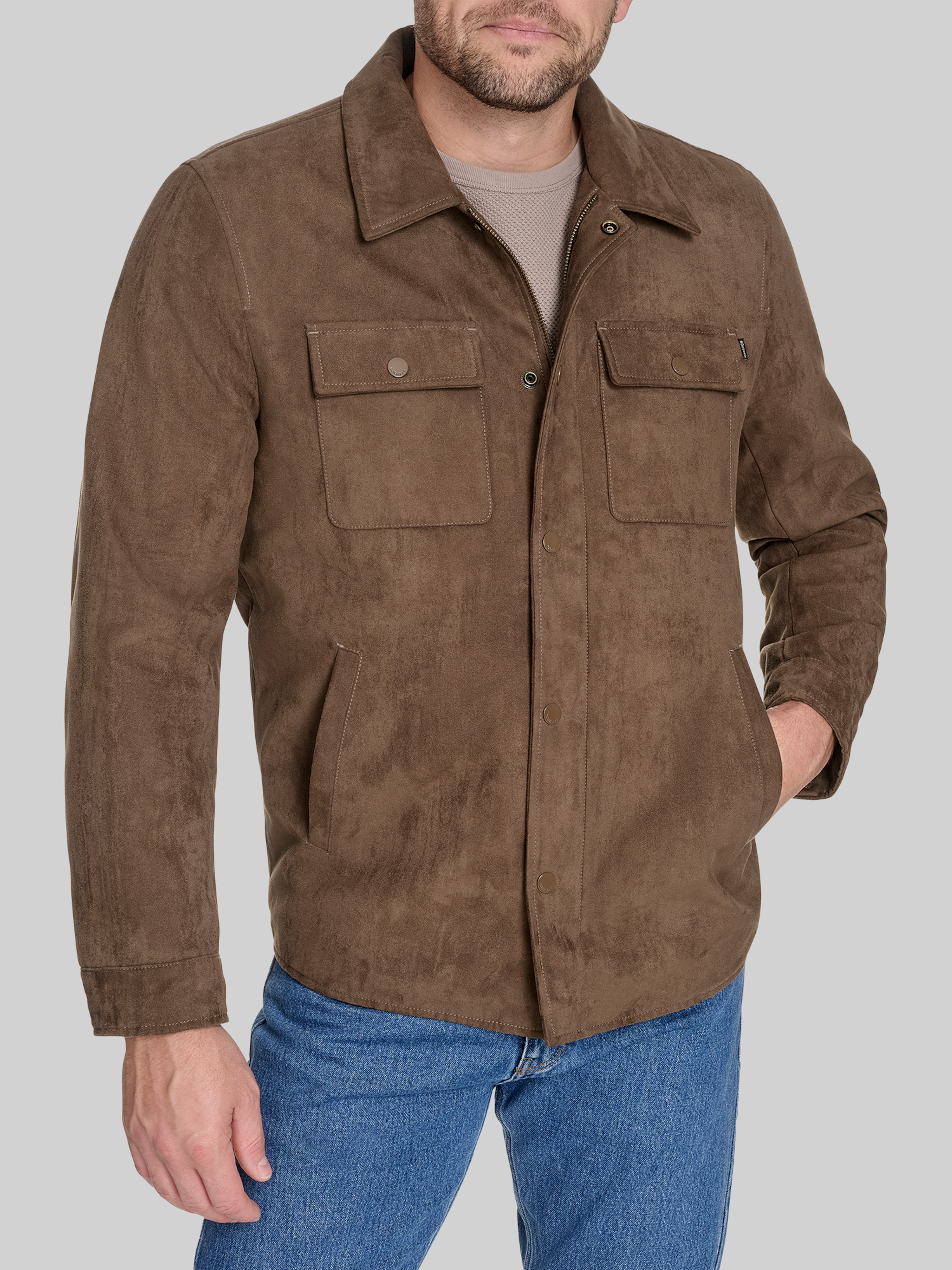 Faux Suede Shacket
