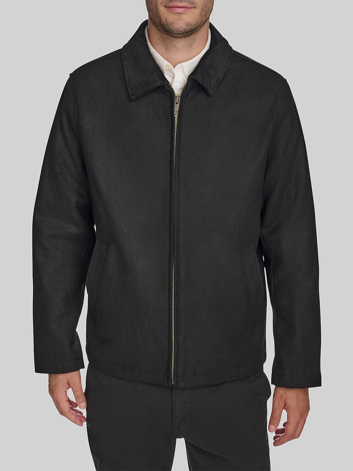 Dockers Short Cord Shortie Jacket, Black | Casual Jackets | Men's