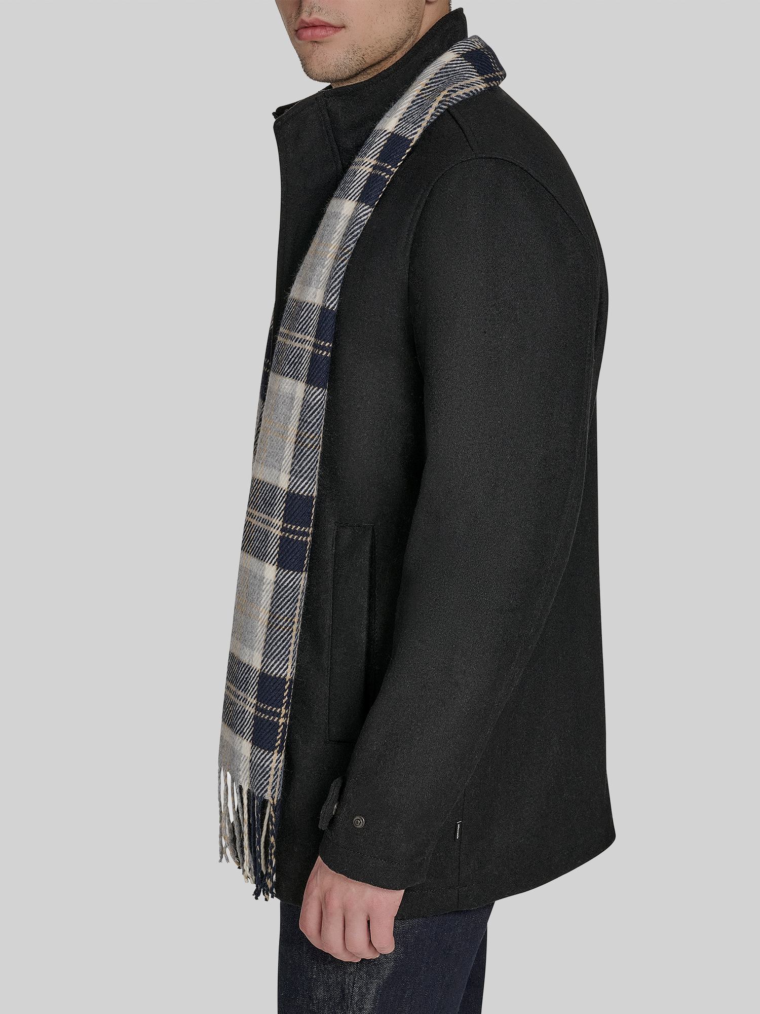 Walking Coat with Scarf