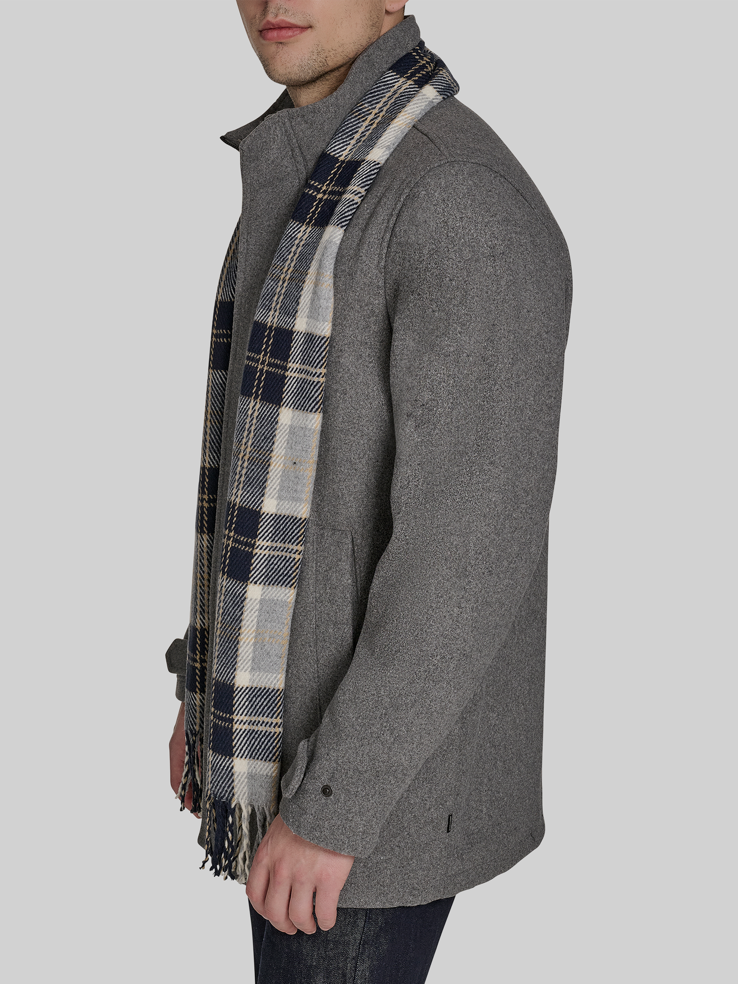 Walking Coat with Scarf