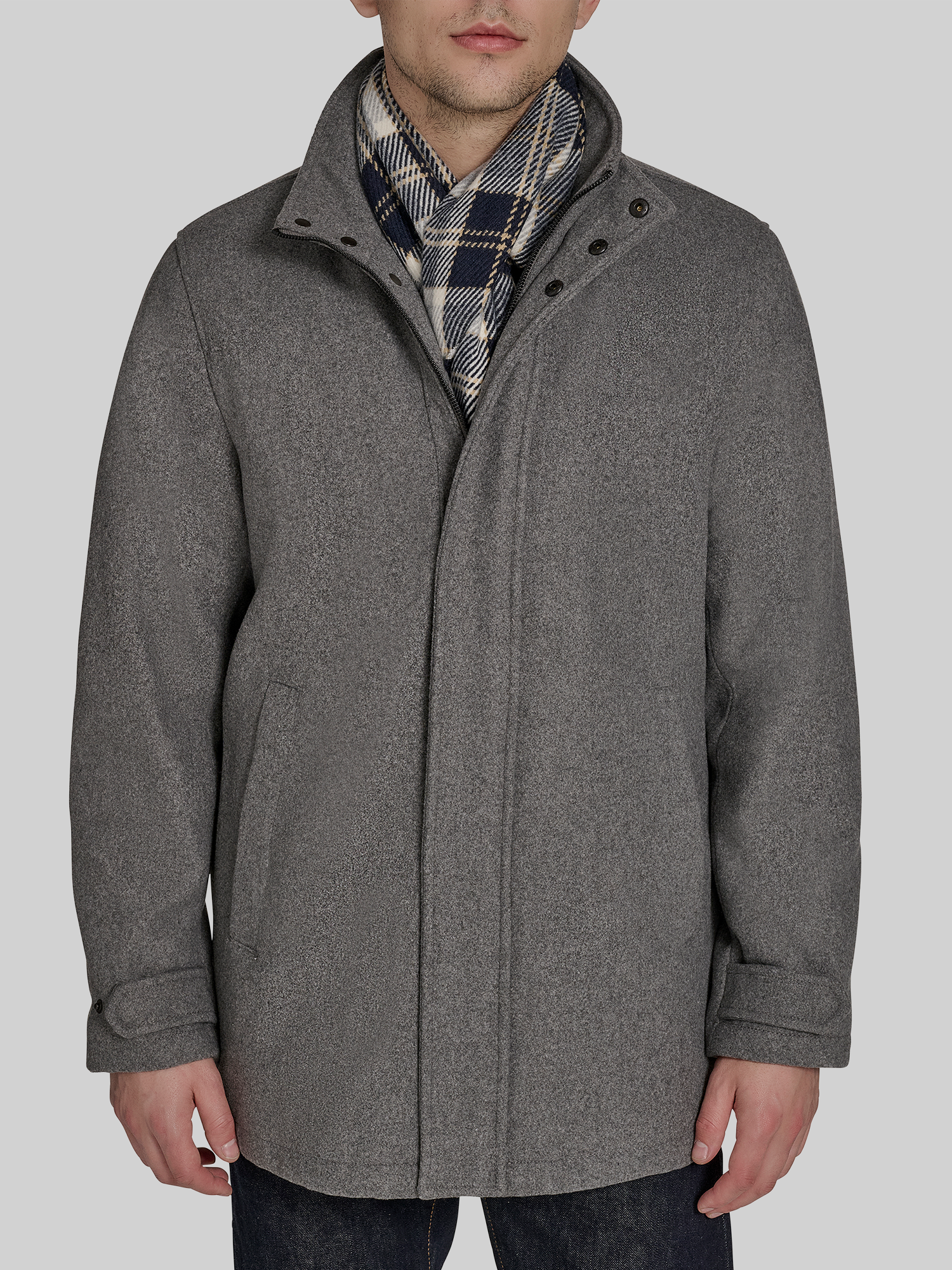 Walking Coat with Scarf