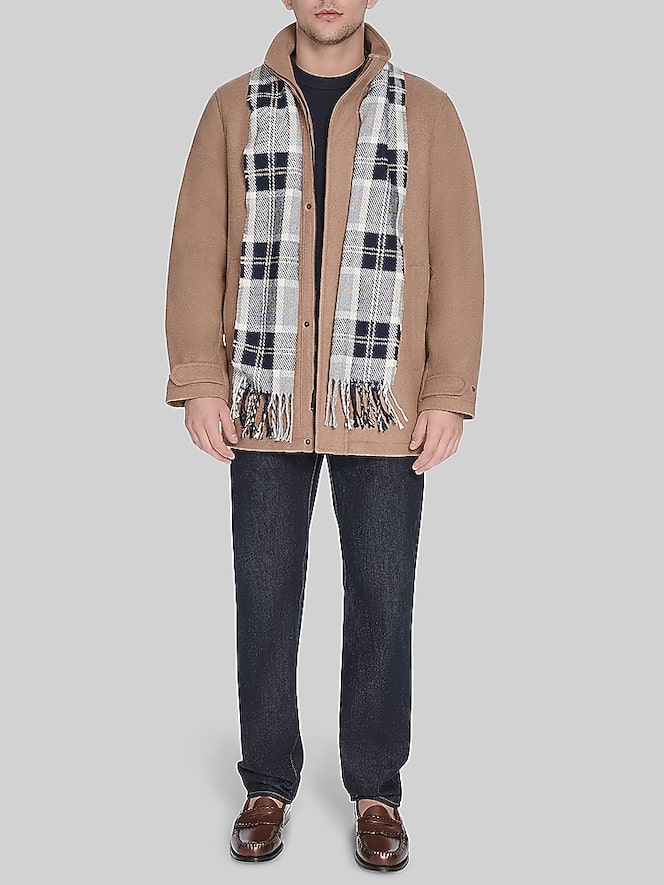 Dockers Walking Coat with Scarf, Camel - Image 3 of 6