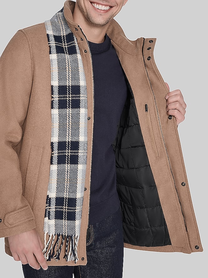 Dockers Walking Coat with Scarf, Camel - Image 6 of 6