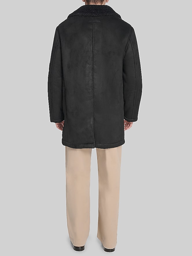 Dockers Single Breasted Faux Shearling Coat