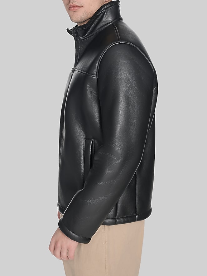 Dockers Faux Leather & Shearling Jacket
