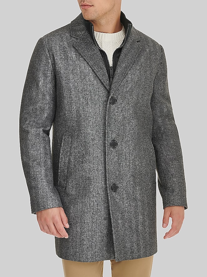 Dockers Wool Blend Topcoat with Bib