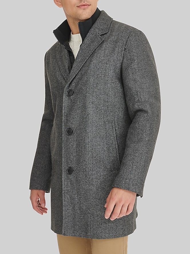 Dockers Wool Blend Topcoat with Bib